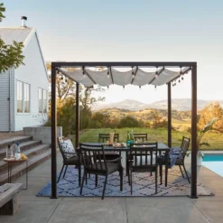 Fairmont Rectangle Steel Patio Dining Table, Outdoor Furniture - Black - Threshold™ 14 Fairmont Rectangle Steel Patio Dining Table, Outdoor Furniture - Black - Threshold™ -Threshold GUEST a8a8b032 4105 410f b9f9 776d31aac4c1