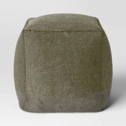 Hazel Stone Washed Canvas Pouf With Removable Fill Olive Green - Threshold™ -Threshold GUEST aef5bd2b a3d7 40cf b1c3 992aa0672e56