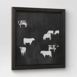 (Set Of 2) 12" X 12" Cow Collection II Framed Wall Canvases - Threshold™ -Threshold GUEST b344498b 2140 4a52 b3be 29b42cd41f2d