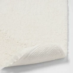 18"x32" Plush Half Moon Bath Rug Cream - Threshold™ -Threshold GUEST b5d50f45 45a6 457d a95b a56d57941d2e