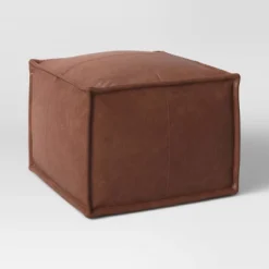Earl Faux Leather French Seam Ottoman - Threshold™ 7 Earl Faux Leather French Seam Ottoman - Threshold™ -Threshold GUEST b615cc86 7717 4be5 90bd ab292996ebcf