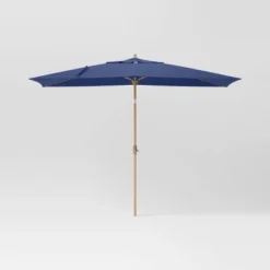 10'x6' Rectangular Market Patio Umbrella - Light Wood Pole - Threshold™ 39 10'x6' Rectangular Market Patio Umbrella - Light Wood Pole - Threshold™ -Threshold GUEST b8c26b10 00c5 4915 be62 3be6d312aa36