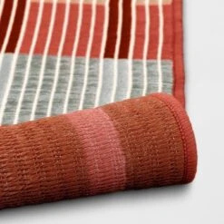 7'x10' Dashed Stripe Outdoor Rug Warm - Threshold™ 7 7'x10' Dashed Stripe Outdoor Rug Warm - Threshold™ -Threshold GUEST b8fbbf76 f033 4c66 93bc f2e802cd60dd