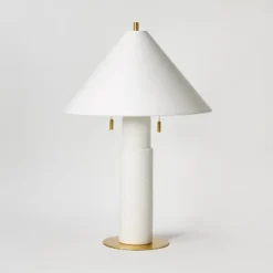 Ceramic Table Lamp With Tapered Shade White - Threshold™ Designed With Studio McGee -Threshold GUEST bb7258ec 5cd1 4f4f 84fa 7992eea042f1