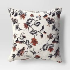 Halloween Botanical Woven Cotton Square Halloween Throw Pillow - Threshold™ -Threshold GUEST be04e6a6 d434 47e5 b52d 33da947da4b0