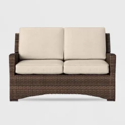 Halsted Wicker Patio Loveseat - Threshold™ -Threshold GUEST c10eda52 f2ba 4abd b5cc 50b37118c7ba