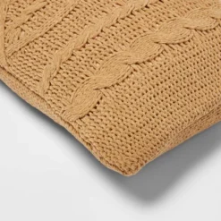 Oversized Cable Knit Chenille Throw Pillow - Threshold™ -Threshold GUEST c326d2d5 b319 42ab 92b1 ef4f1bc0e54f
