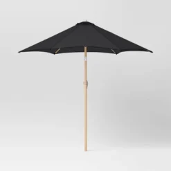 9'x9' Market Patio Umbrella - Light Wood Pole - Threshold™ 29 9'x9' Market Patio Umbrella - Light Wood Pole - Threshold™ -Threshold GUEST c4c0bbb8 c405 41bf b52a c8a0a08399af