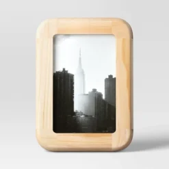 Rounded Rectangle Wood Table Frame Natural - Threshold™ -Threshold GUEST c5998b58 94c3 4ae4 9c29 fb85c5d582a1