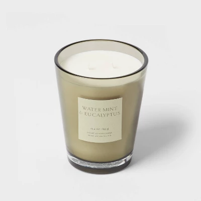 Colored Vase Glass With Dustcover Watermint And Eucalyptus Candle Green - Threshold™ 5 Colored Vase Glass With Dustcover Watermint And Eucalyptus Candle Green - Threshold™ - Image 3