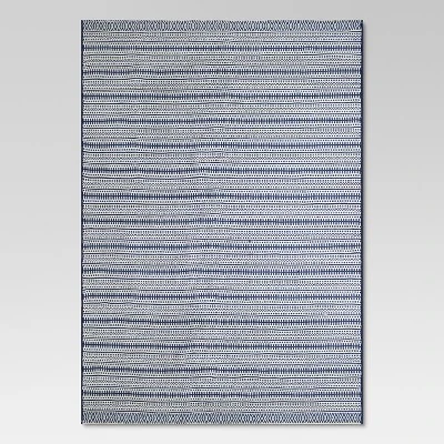 Pattern Stripe Outdoor Rug Blue - Threshold 10 Pattern Stripe Outdoor Rug Blue - Threshold - Image 8