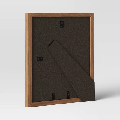 10.95" X 8.94" Matted To 4" X 4" Mid Tone Wood Single Image Frame Brown - Threshold™ 5 10.95" X 8.94" Matted To 4" X 4" Mid Tone Wood Single Image Frame Brown - Threshold™ - Image 3