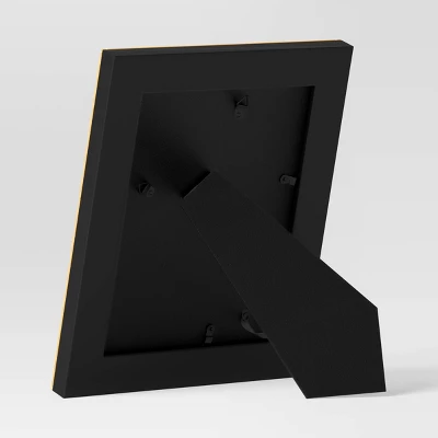 7" X 9" Matted To 5" X 7" Faux Leather Table Frame Light Brown - Threshold™ 5 7" X 9" Matted To 5" X 7" Faux Leather Table Frame Light Brown - Threshold™ - Image 3