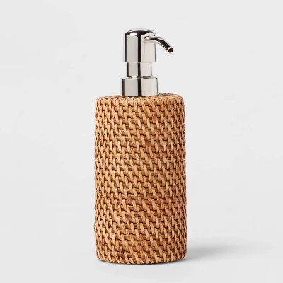 Rattan Soap Pump Light Brown - Threshold™ 4 Rattan Soap Pump Light Brown - Threshold™ - Image 2