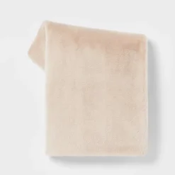 Faux Rabbit Fur Throw Blanket - Threshold™ -Threshold GUEST ccaec297 873b 4e05 9eaf 9c7868cdd1c4