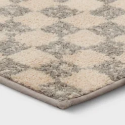 2'6"x4' Checkerboard Plush Accent Rug - Threshold™ -Threshold GUEST d0271b92 0d4c 43a2 acbd 11f9ffa733d7
