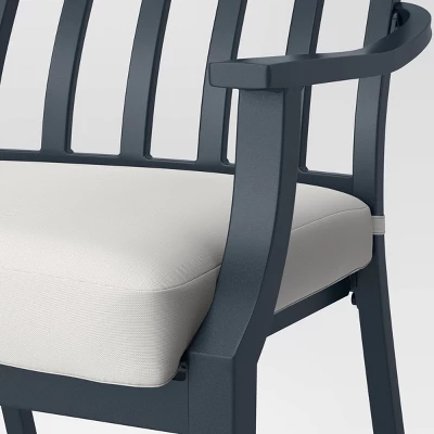 Fairmont 2pk Stationary Patio Dining Chairs, Outdoor Furniture - Linen - Threshold™ 5 Fairmont 2pk Stationary Patio Dining Chairs, Outdoor Furniture - Linen - Threshold™ - Image 3