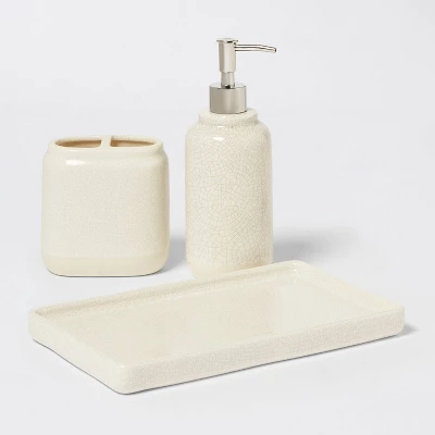 Vanity Tray Crackle Cream - Threshold™ 5 Vanity Tray Crackle Cream - Threshold™ - Image 3