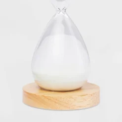 Decorative 10-Minute Hourglass With Rubber Wood Base - Threshold™ -Threshold GUEST d178f650 a19d 4e40 b696 da5c91717ba9