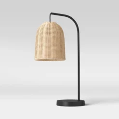 Addison Rattan Table Lamp Brown - Threshold™ -Threshold GUEST d4c41b86 c440 4124 9baf f515f0f7cde8