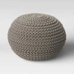Cloverly Chunky Knit Pouf - Threshold™ -Threshold GUEST d67e103f fddb 43d9 a8d7 889b65076af1