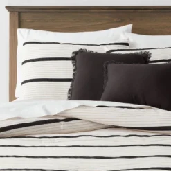 5pc Modern Stripe Comforter Set Off-White - Threshold™ -Threshold GUEST d81faf94 ee3f 4080 891b 0b22eac915d6