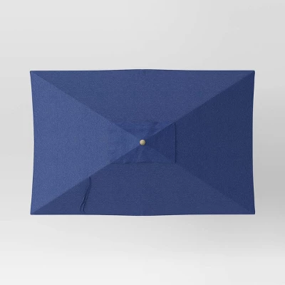 10'x6' Rectangular Market Patio Umbrella - Light Wood Pole - Threshold™ 5 10'x6' Rectangular Market Patio Umbrella - Light Wood Pole - Threshold™ - Image 3