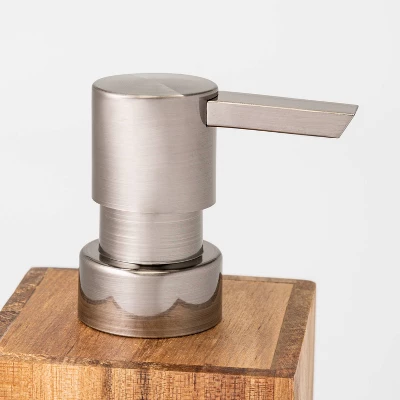 Medium Acacia Soap Pump Natural - Threshold™ 5 Medium Acacia Soap Pump Natural - Threshold™ - Image 3