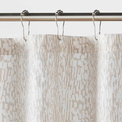 14pc Luxe Shower Curtain Set With Rug White - Threshold™ 4 14pc Luxe Shower Curtain Set With Rug White - Threshold™ - Image 2