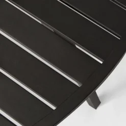 Fairmont 4-Person Round Patio Dining Table Black - Threshold™ -Threshold GUEST de8cf5a5 26a2 4eba 9d7b e353f05fe674