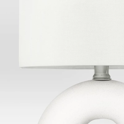 Abstract Ceramic Mini Table Lamp White - Threshold™ 5 Abstract Ceramic Mini Table Lamp White - Threshold™ - Image 3