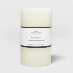 Pillar Candle Soft Cotton White - Threshold™ -Threshold GUEST e33e65cc 6e9c 4c2e 826e d6c186eac650