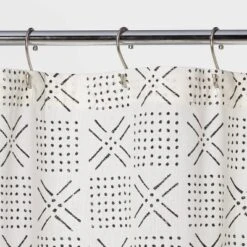 Shapes Shower Curtain White - Threshold™ -Threshold GUEST e38afc4b 73d9 4b36 99e0 d504cc95dd92
