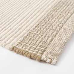 7'x10' Marina Striped Wool/Cotton Area Rug Cream - Threshold™ Designed With Studio McGee -Threshold GUEST e54ffad9 307f 4549 9e09 6a2e0ce741e2