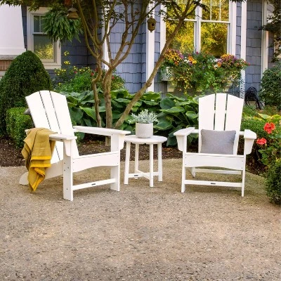 Shawboro POLYWOOD Patio Side Table - White - Threshold™ 3 Shawboro POLYWOOD Patio Side Table - White - Threshold™