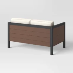 Bryant 2pc Faux Wood Patio Loveseat & Coffee Table - Gray/Natural - Threshold™ 14 Bryant 2pc Faux Wood Patio Loveseat & Coffee Table - Gray/Natural - Threshold™ -Threshold GUEST e7ed45fd b978 4207 ae3a e5295e23db39