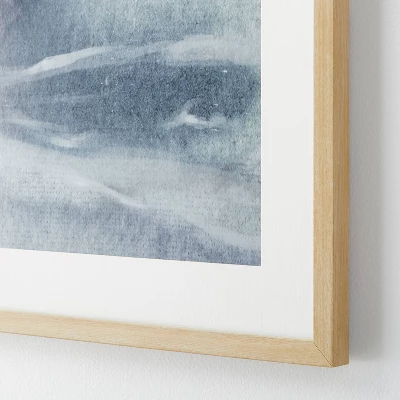 24" X 30" Ocean Abstract Framed Wall Poster Prints Blue - Threshold™ Designed With Studio McGee 4 24" X 30" Ocean Abstract Framed Wall Poster Prints Blue - Threshold™ Designed With Studio McGee - Image 2