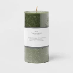 Pillar Candle Water Mint & Eucalyptus Green - Threshold™ 11 Pillar Candle Water Mint & Eucalyptus Green - Threshold™ -Threshold GUEST eb62ccc5 3893 4d1a adca 151ee7e678f3