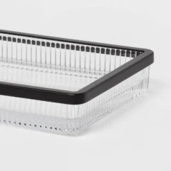 Ribbed Glass Tray Black - Threshold™ 8 Ribbed Glass Tray Black - Threshold™ -Threshold GUEST f3cddf40 8676 480a 8485 9ab9931c3b82