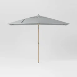 10'x6' Rectangular Market Patio Umbrella - Light Wood Pole - Threshold™ 37 10'x6' Rectangular Market Patio Umbrella - Light Wood Pole - Threshold™ -Threshold GUEST f5207d19 b112 42c3 9b2a 2cb4b691976e