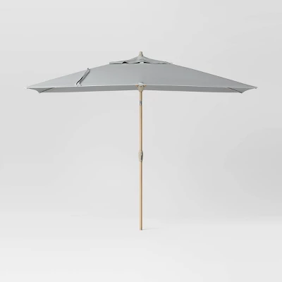 10'x6' Rectangular Market Patio Umbrella - Light Wood Pole - Threshold™ 18 10'x6' Rectangular Market Patio Umbrella - Light Wood Pole - Threshold™ - Image 16