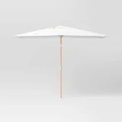 10'x6' Rectangular Market Patio Umbrella - Light Wood Pole - Threshold™ 34 10'x6' Rectangular Market Patio Umbrella - Light Wood Pole - Threshold™ -Threshold GUEST f54a3077 f1a5 43a3 a82f 09bba8e9f5d4