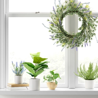 15" X 10" Artificial Fiddle Leaf Plant In Pot - Threshold™ 3 15" X 10" Artificial Fiddle Leaf Plant In Pot - Threshold™