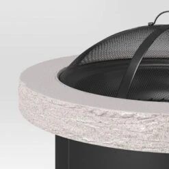 32" Stack Stone Wood Burning Outdoor Fireplace With Spark Screen - Threshold™ 7 32" Stack Stone Wood Burning Outdoor Fireplace With Spark Screen - Threshold™ -Threshold GUEST fe899266 6274 4212 8262 e6720a9f6c6b